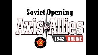 Axis amp Allies 1942 Online Soviet Union Round 1 Moves [upl. by Robers416]