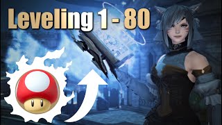 FFXIV 1  80 Leveling Guide in 5 minutes For Alts and Main JobsClasses [upl. by Hogen]