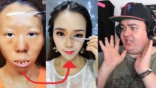 Daz Watches Asian Make Up Transformation [upl. by Artie791]