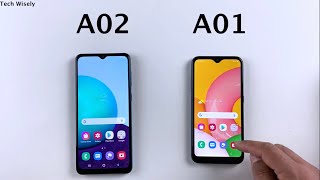 SAMSUNG A02 vs A01  SPEED TEST [upl. by Elisee]