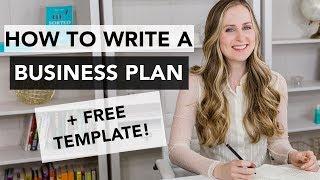 How to Write a Business Plan  Entrepreneurship 101 [upl. by Aleacem]