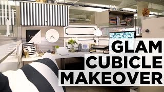 Hollywood Glam Cubicle Makeover  HGTV [upl. by Maxfield]