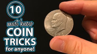 TOP 10 Coin Tricks ANYONE Can DO Revealed [upl. by Oicaro]