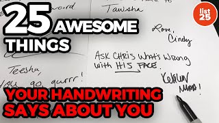 25 AWESOME Things Your Handwriting Says About You  Graphology Secrets Revealed [upl. by Nalek]