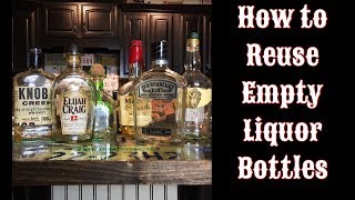 Ways to Repurpose Empty Liquor Bottles [upl. by Sadirah630]