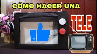 Cómo hacer una tele de cartón 📺 [upl. by Zerlina]