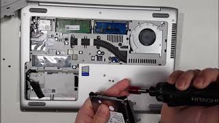 HP ProBook 440 G5 disassembly and change RAM upgrade to SSD or m2 [upl. by Sarette748]