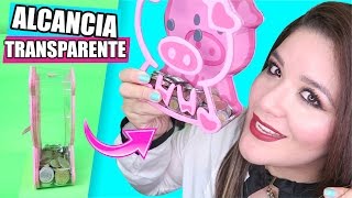 Haz una ALCANCÍA TRANSPARENTE de PUERQUITO ✔ ★Así o más fácil★ DIY [upl. by Bresee]