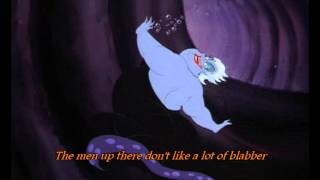 The Little Mermaid  Poor unfortunate souls lyrics [upl. by Attegroeg117]