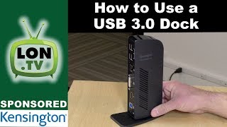 How to Use a USB 30 Dock  Sponsored by Kensington amp the SD3500v dock [upl. by Neened753]