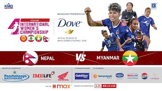 Nepal Vs Myanmar 26 Feb 2025  NepalvsMyanmar InternationalWomensFootballTournament football [upl. by Ecirtal13]