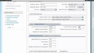 How to Calculate Canadian Payroll Tax Deductions  Guide [upl. by Annoerb]