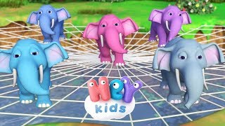 En Elefant Kom Marsjerende  karaoke 🐘 Barnesanger på Norsk  HeyKids [upl. by Truscott875]