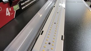 Metalux 4 ft High Output LED Striplight 4SLSTP4040DD120V Review [upl. by Rebmik]