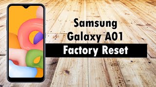 Samsung Galaxy A01 How to Reset Back to Factory Settings [upl. by Aikal]