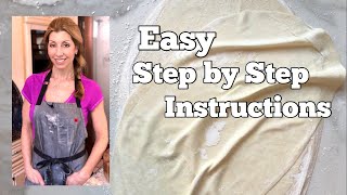 How to make Filo Pastry  BEGINNER STEP BY STEP GUIDE [upl. by Enywtna]