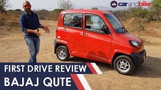 Bajaj Qute  First Drive Review  Expected Price Specifications Features Mileage  carandbike [upl. by Notliw]