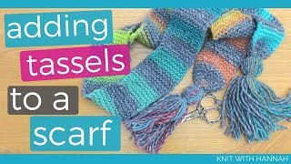 How To Add Tassels To A Scarf [upl. by Nomi]