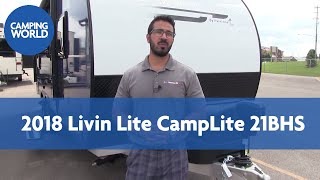 2018 Livin Lite CampLite 21BHS  Travel Trailer  Java amp Blue  RV Review [upl. by Kaila]