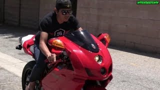 The sound of the RED BEAST DUCATI Superbike 999 [upl. by Noicpecnoc]