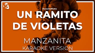 Manzanita  Un Ramito De Violetas LETRA INSTRUMENTAL KARAOKE ISRC ES54I0324312 [upl. by Bianchi]