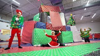 WE MADE A SUPER CRAZY GIANT CHRISTMAS HOUSE [upl. by Arodnahs838]