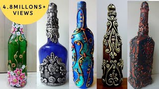 5 Bottle Decoration Ideas [upl. by Irb]