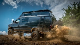 Alpha Van The Ultimate Ford E350 Overland 4x4 [upl. by Enitnemelc]