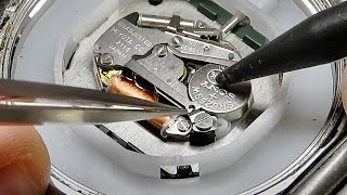 How to replace a watch battery on your Festina Fossil Daniel Wellington Quartz watch  Tutorial DIY [upl. by Halyak460]