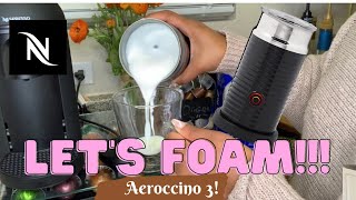 How To Foam Milk With Aeroccino 3 Make Coffee With Foam Tips amp Tricks  Easy Foamed Latte Recipe [upl. by Kcod815]