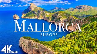 FLYING OVER MALLORCA 4K UHD  Relaxing Music Along With Beautiful Nature Videos  4K UHD TV [upl. by Nhtanhoj846]