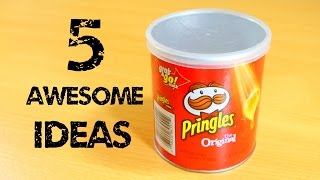 5 Awesome Ideas with Pringles [upl. by Derdle909]