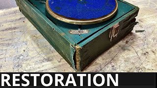 1938 rare Gramophone Restoration  I restored old record player [upl. by Milde]