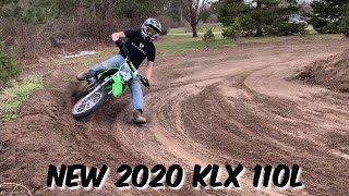 New KLX 110L amp New Track [upl. by Hardden]