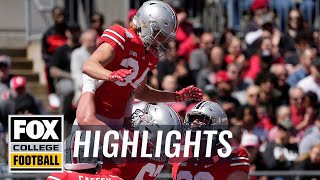 Ohio State Football spring game highlights  CFB on FOX [upl. by Attiuqram710]