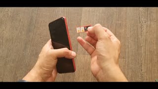 Samsung A01 How to put Sim card and SD card [upl. by Frager]