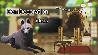 Wildcraft 3 Den Decoration ideas🐺🏠💫 [upl. by Melton]