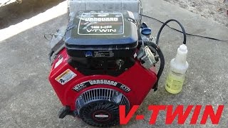 VANGUARD VTWIN 16HP BRIGGS AND STRATTON MANCO GOKART [upl. by Alyakem]