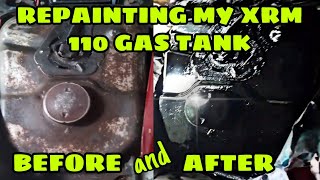 Repainting my XRM110 gas tank [upl. by Burlie404]