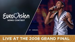 Boaz  The Fire In Your Eyes Israel Live 2008 Eurovision Song Contest [upl. by Colin]