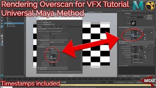 Rendering Overscan for VFX Tutorial Universal Method for Maya [upl. by Sosna]