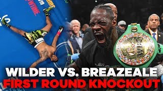 Deontay Wilder MASSIVE Knockout Punch  Wilder vs Breazeale Highlights [upl. by Nohsid283]