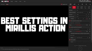 BEST SETTINGS IN ACTION SCREEN RECORDER  Mirillis Action [upl. by Dania]