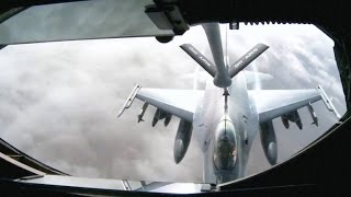 KC135 Refueling Crew Saves Fighter Pilot Over Afghanistan [upl. by Assenev]