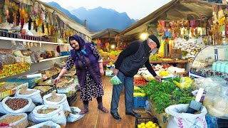 Cooking National Azerbaijani Dishes with Ingredients from the Village Bazaar [upl. by Meedan]