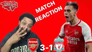 Arsenal 31 Liverpool  Troopz Match Reaction  JORGINHO BOSSED THE MIDFIELD [upl. by Atteval585]