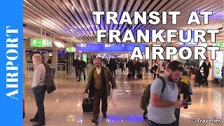 TRANSIT WALK AT FRANKFURT Airport FRA Terminal 1  Connection Flight Transfer Arriving amp Departing [upl. by Nnayar]