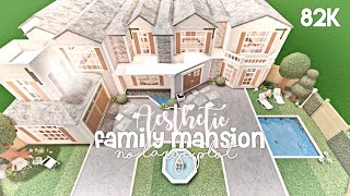 Aesthetic Family Mansion No Large Plot  Bloxburg Build [upl. by Grimonia]