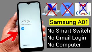 Samsung A01 A015 FRP BYPASSGOOGLE ACCOUNT REMOVE 2021 Without PC [upl. by Asilahs]