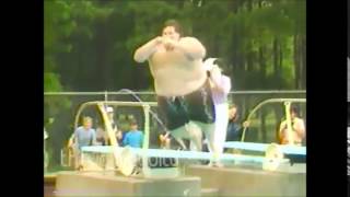 FAT GUY JUMPS INTO POOL [upl. by Dreeda]